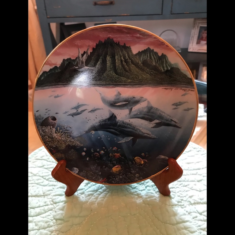 Danbury Mint Underwater Paradise Ltd. Ed. Plate